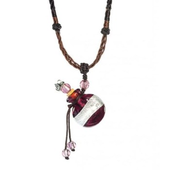 collier diffuseur huile essentielle Fiole Rubis